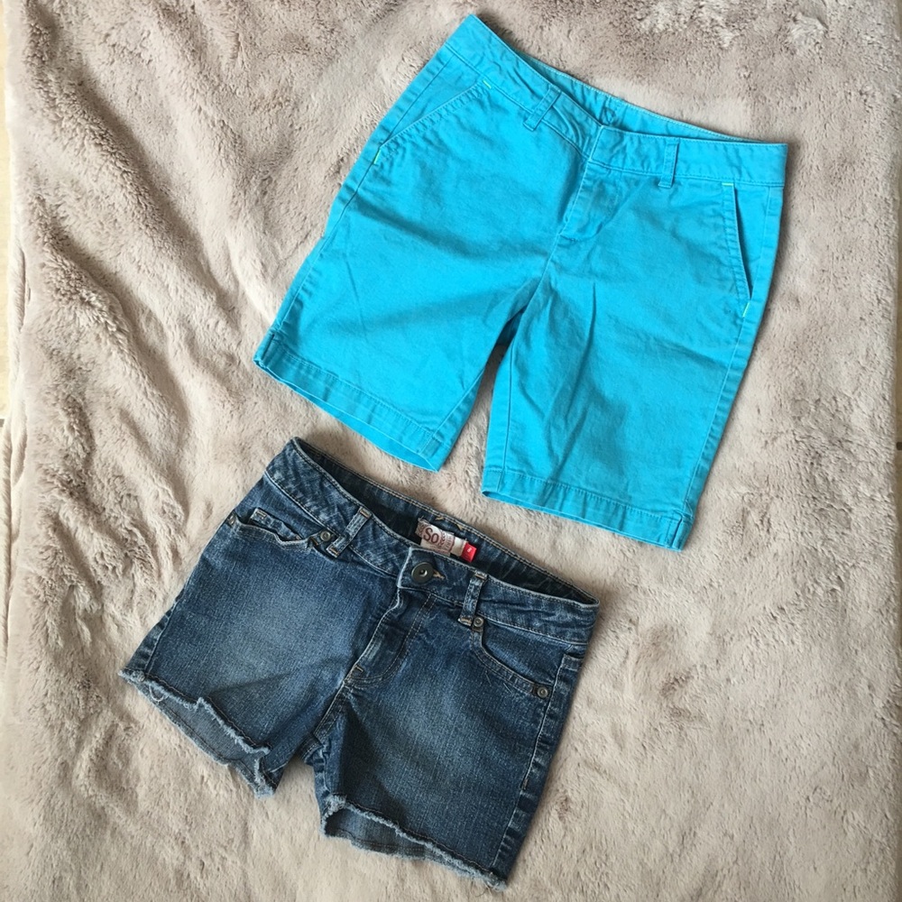 SO Girls Shorts Bundle Denim & Bermuda Sz 8